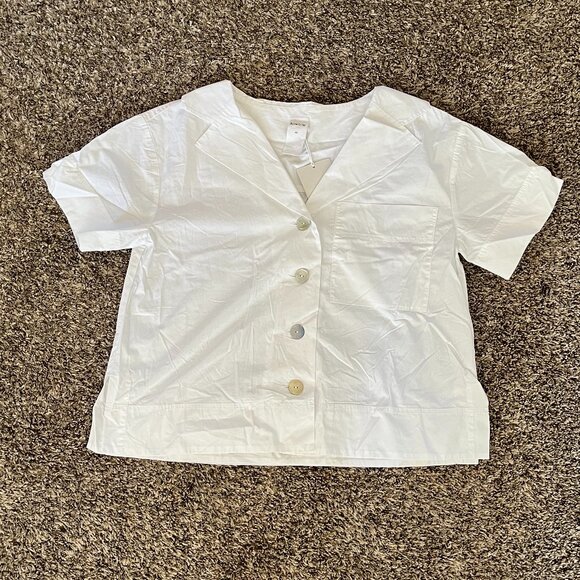 NWT Kowtow Seascape Shirt white 100% cotton - Picture 2 of 7